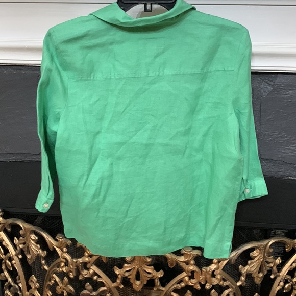 Talbots Irish linen blouse - Picture 6 of 7